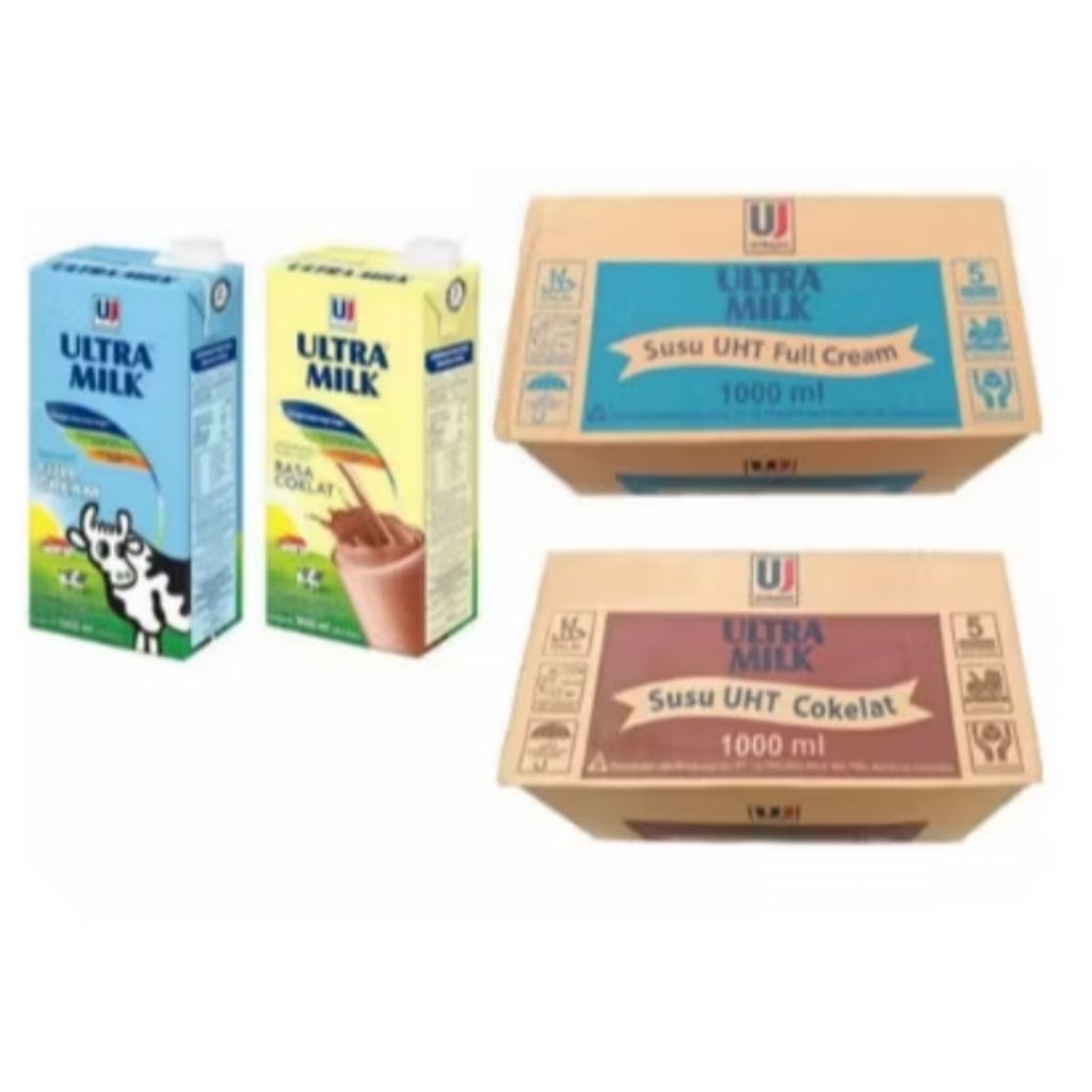 ULTRA MILK SUSU 1 LITER 1 KARTON (12 PCS)