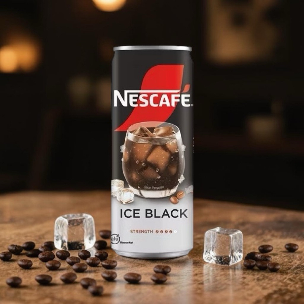 Nescafe Kopi Ice Black Kaleng 220 ml