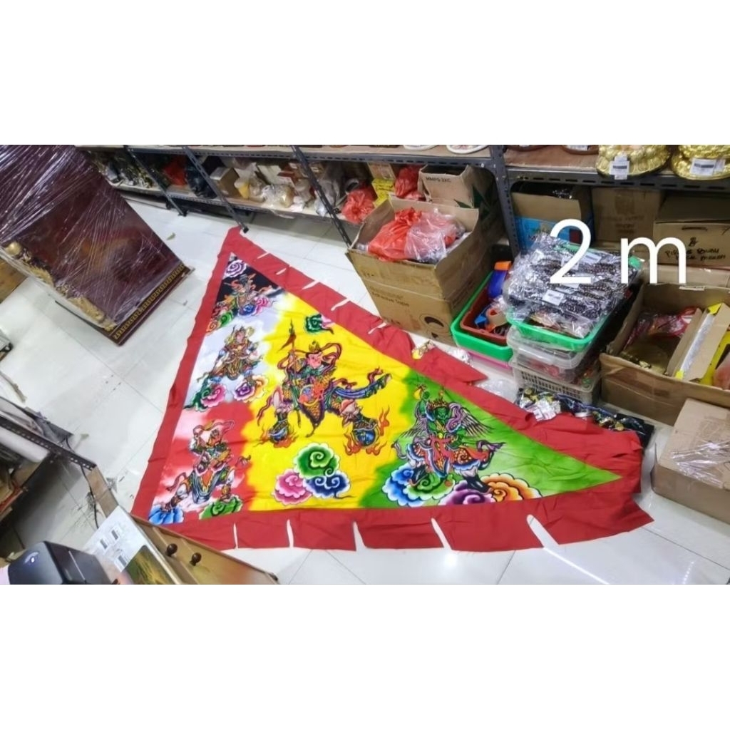 Bendera Ngoya / ngo ya / 5 jendral kun ciong - 200 cm / 2 m - merah - F