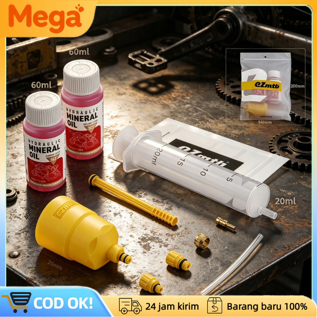Bleeding Tool Discbrake Hydrolik EZMTB Bleed Kit Rem Hidrolik Sepeda Universal, Toolkit Bleed RB Ala