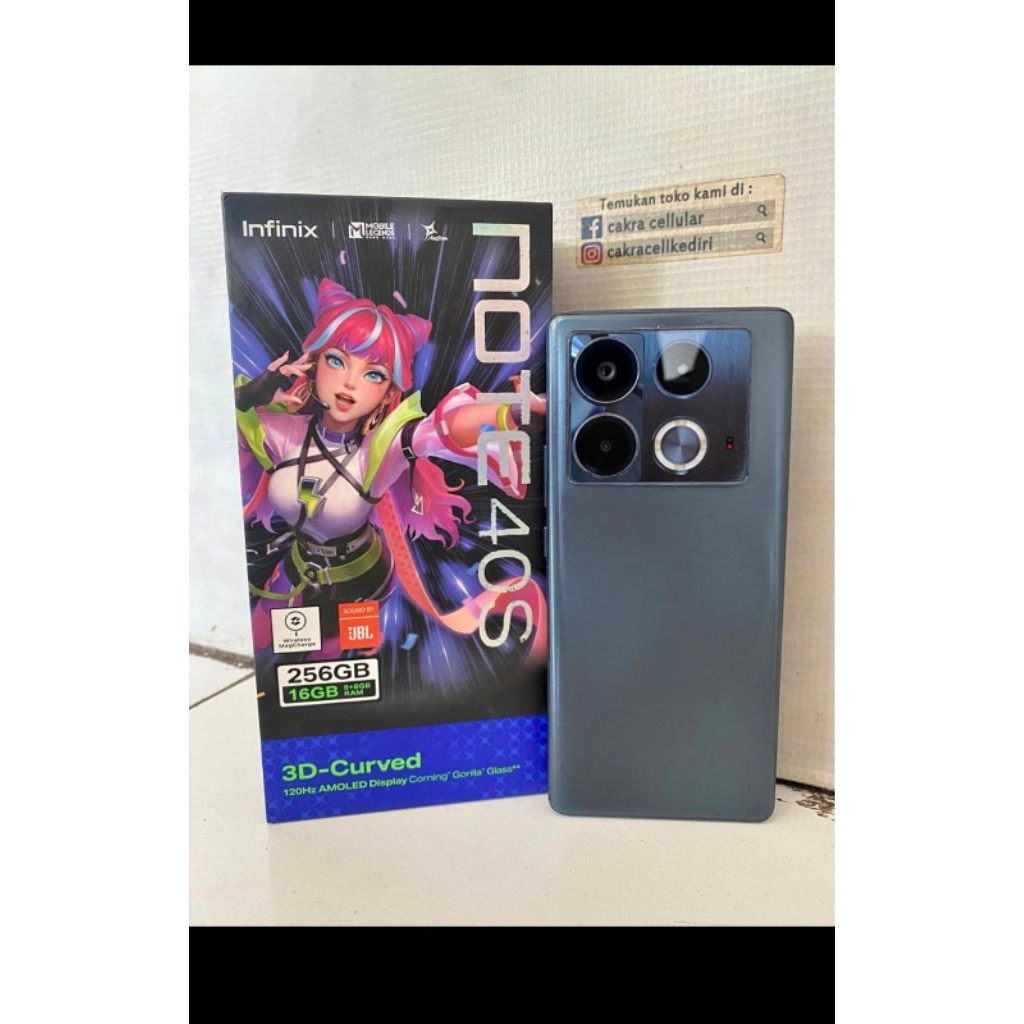 Infinix Note 40S menggunakan panel AMOLED