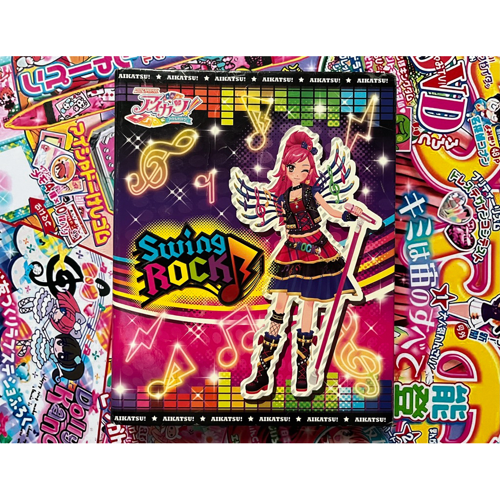 Album Binder Aikatsu Swing Rock Seira Otoshiro Official Bandai JepangJapan A4 + Refill Binder 10pcs 