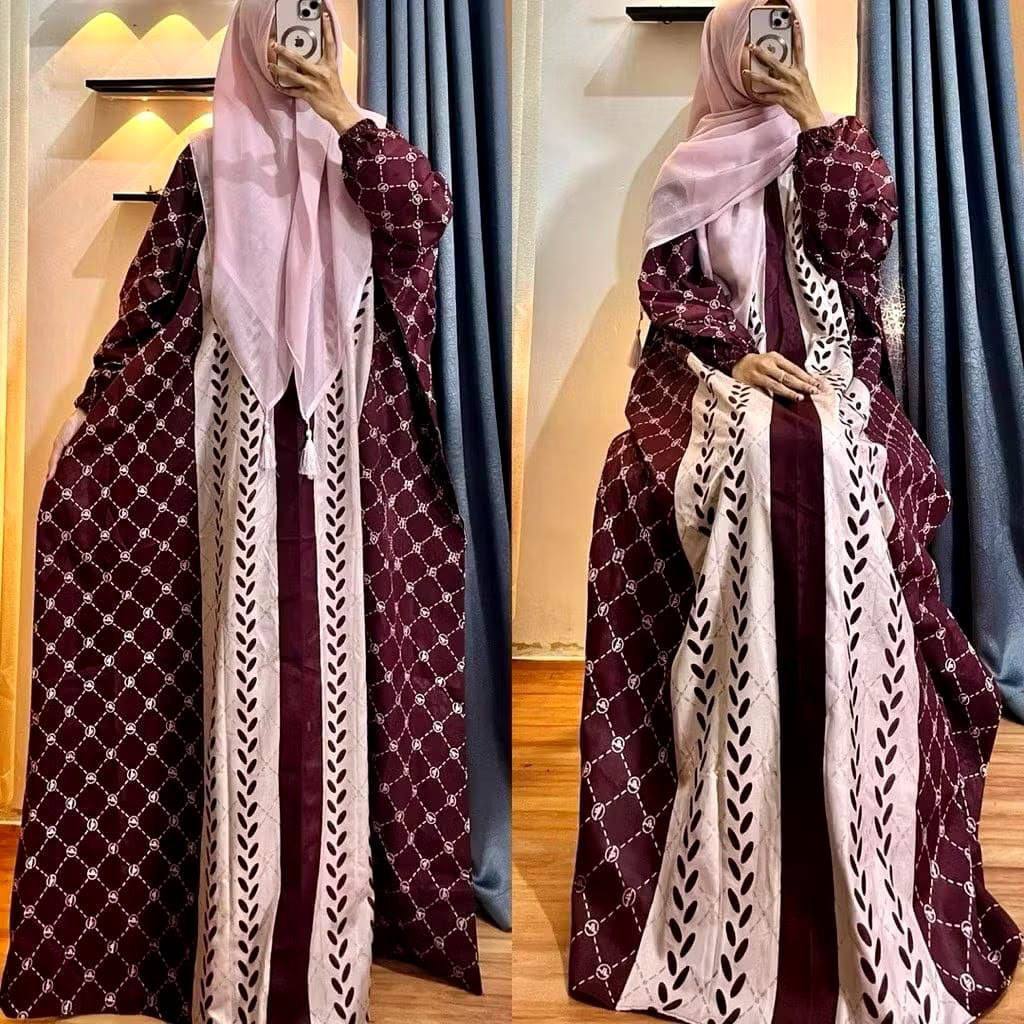 Gamis Kaftan Wanita Motif Madina Kaftan Dayli Terbaru Kaftan arab nyaman adem Kaftan Jumbo bahan ray
