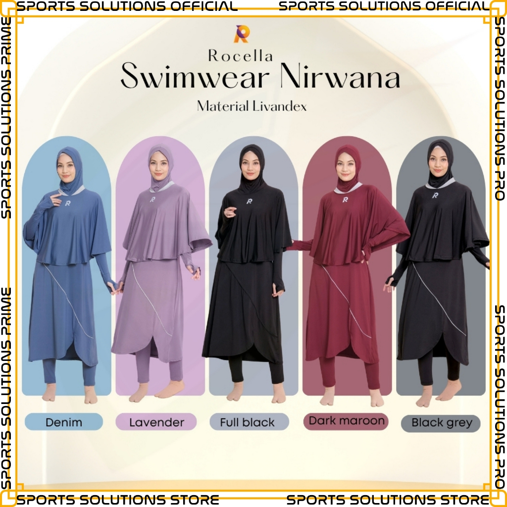BAJU RENANG MUSLIMAH BAJU RENANG WANITA MUSLIM - BAJU RENANG MUSLIMAH HIJAB - BAJU RENANG DEWASA MUS