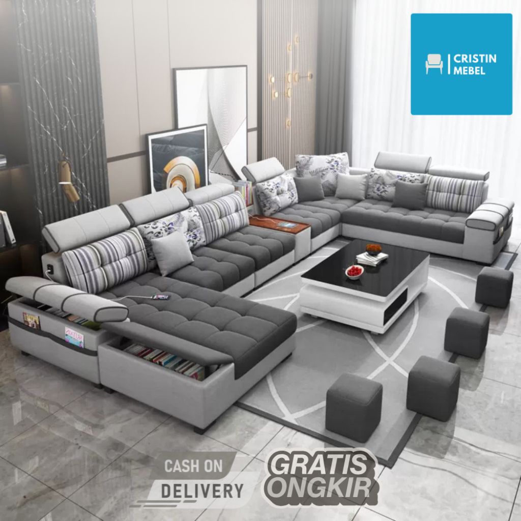 Sofa Minimalis Ruang Tamu Sofa U Jumbo