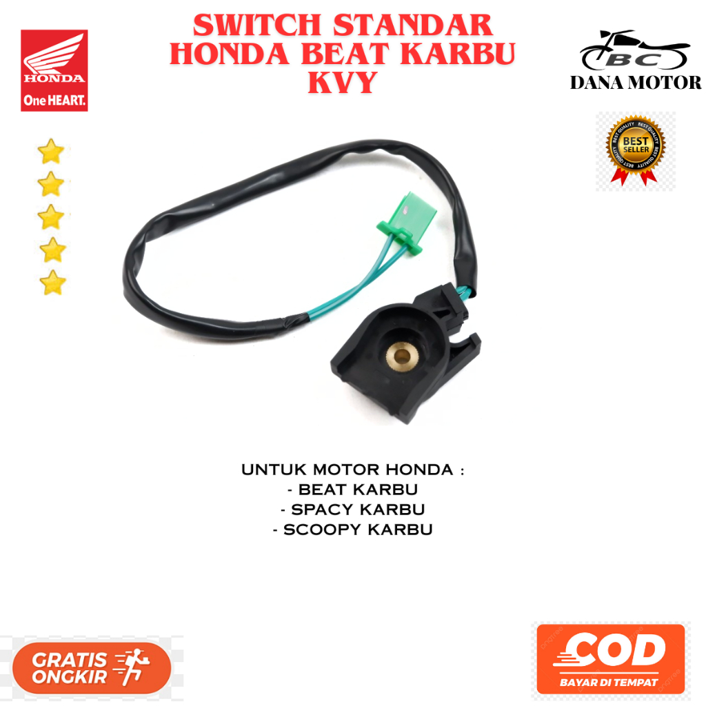 Swit Standar Beat Ori / Switch Standar Samping Honda Beat karbu Ori Premium - 35700-KVY-N01