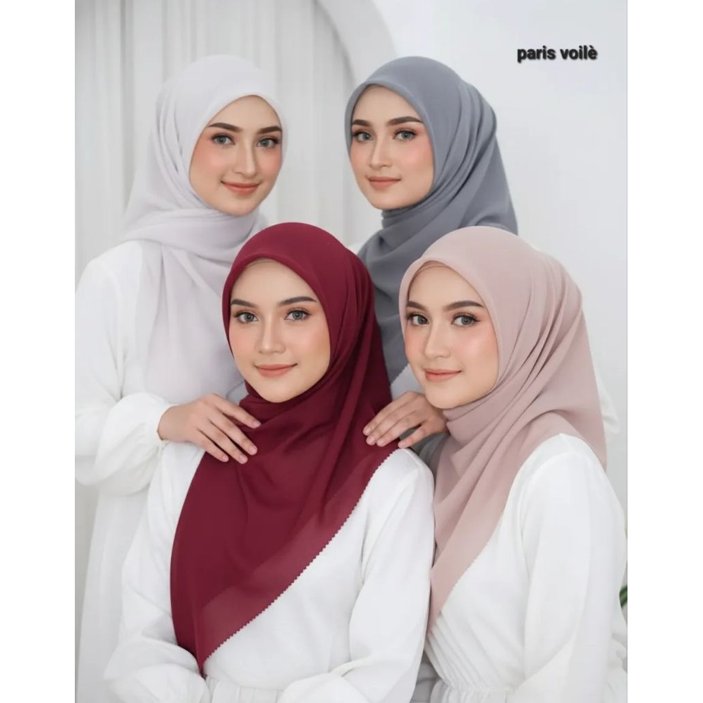 Voile Paris Scarf | Hijab Segiempat Paris Voile by Elvania