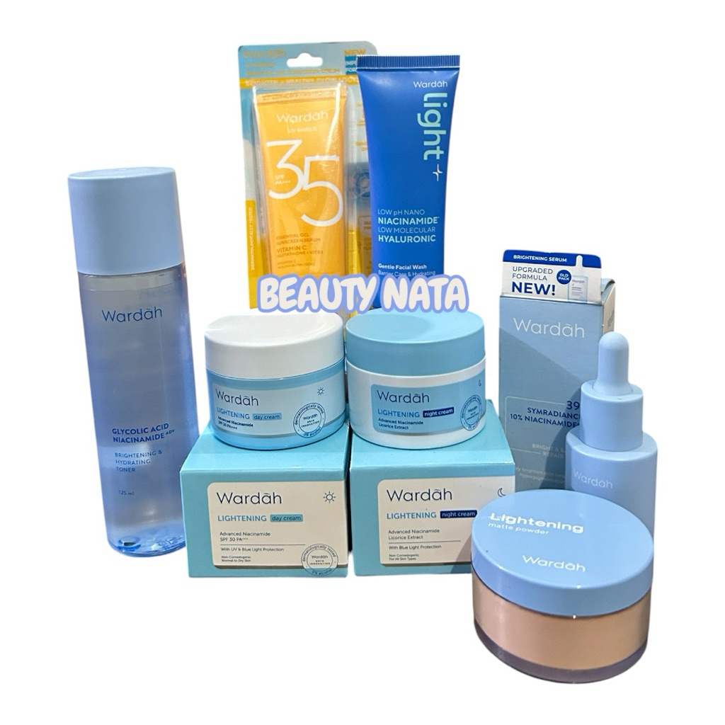 Paket Wardah Lightening Besar Sunscreen SPF35 Original/BPOM/Terbaru/Terlaris