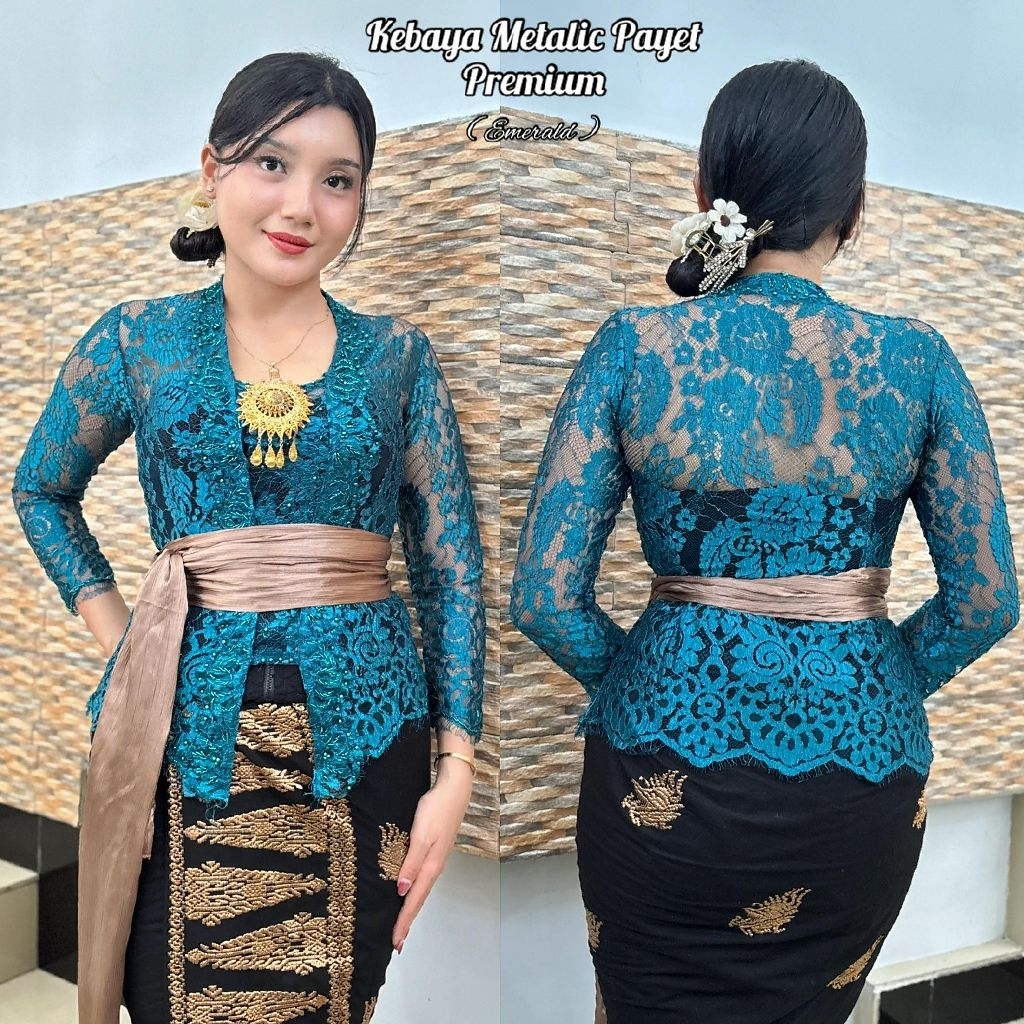 ATASAN KEBAYA BALI PAYET SEMIFRANCE LENGAN PANJANG | KEBAYA PAYET SEMIFRANCE PREMIUM