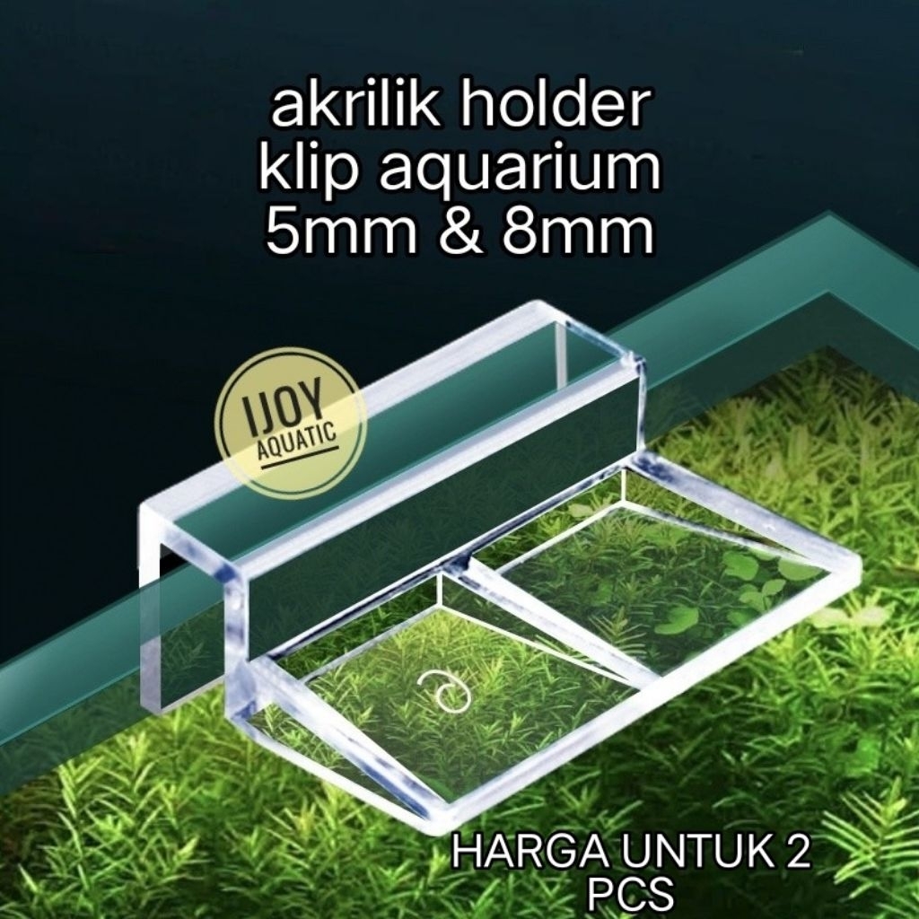 KLIP TUTUP AKUARIUM AKRILIK clip bracket holder tutup aquarium