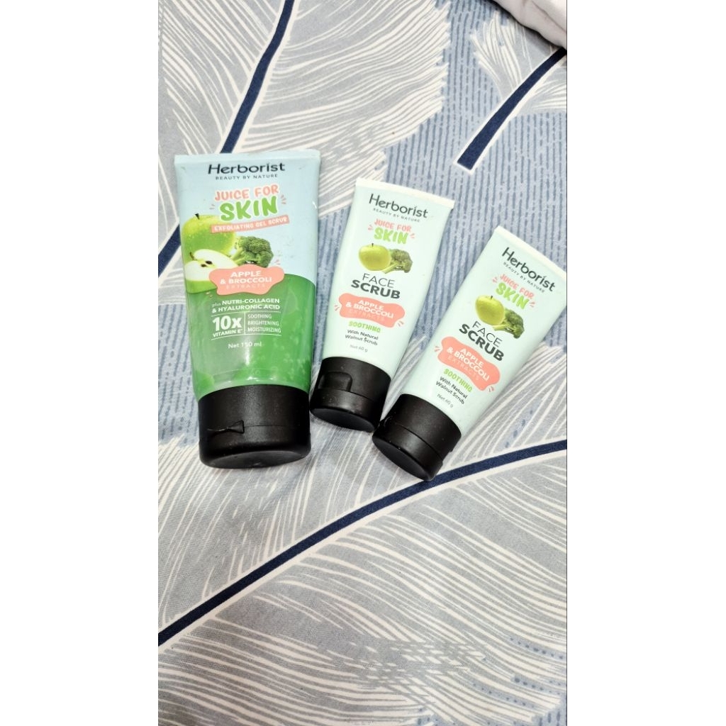 PRELOVED PAKET HERBORIST SCRUB WAJAH DAN KULIT