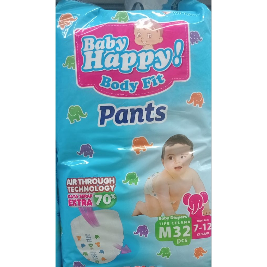 Pampers Baby Happy Ukuran M 250:gr