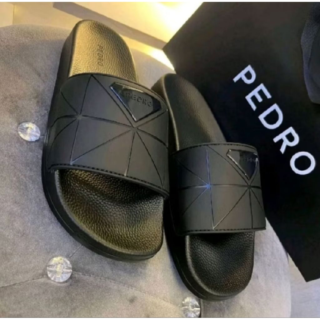 SENDAL SELOP PEDRO TERBARU Pria anti slip+free box