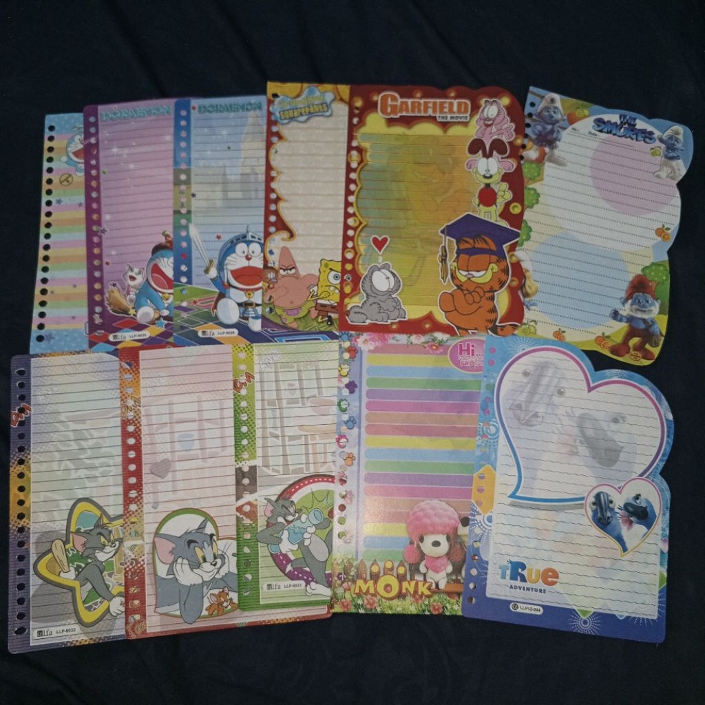 [ HARGA PERLEMBAR - MINIMAL ORDER 5 LEMBAR] ISI BINDER REFILL LOOSE LEAF FILE KERTAS A5 20 RING NON 