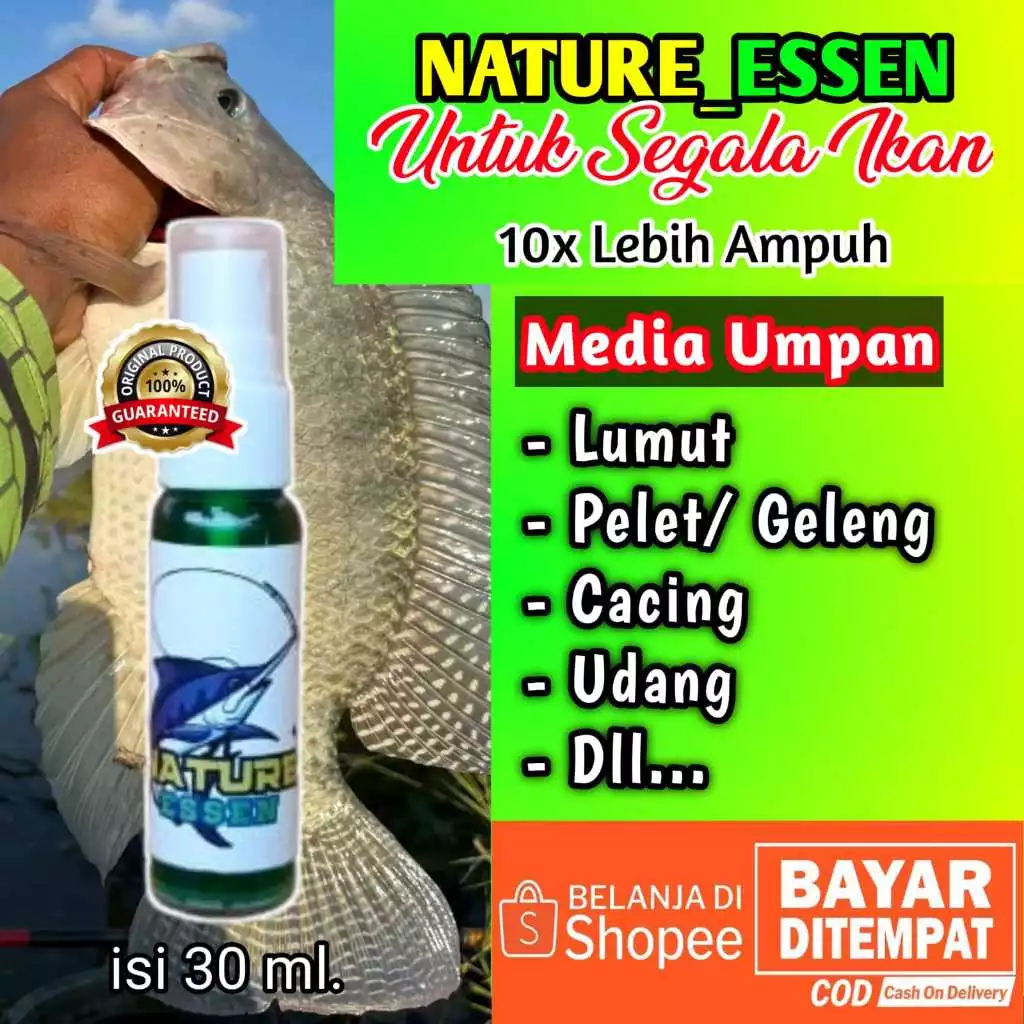 TERLARIS NATURE ESSEN Ikan Nila Liar mujaer ikan mas ikan lele ikan super babon Esen lumut Media Lum
