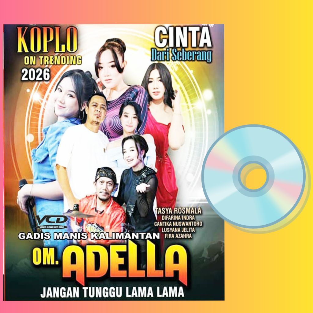 Kaset VCD Musik 11 Lagu Dangdut Koplo Adella Album Pilihan Terbaru