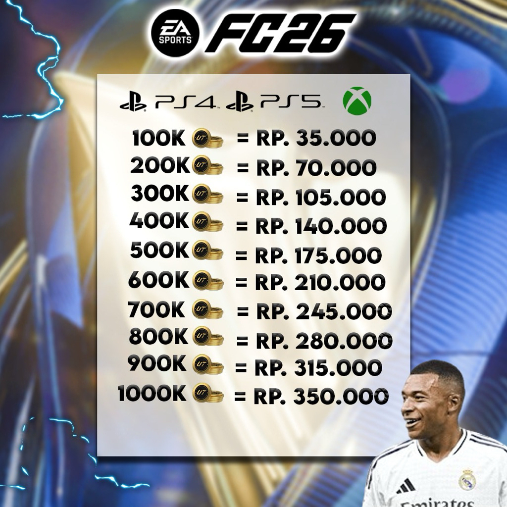 EA FC 26 COINS / FIFA 26 FUT COIN PS , XBOX DAN PC