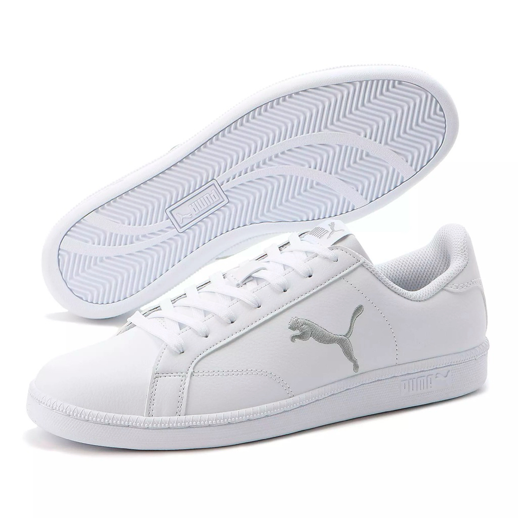PUMA smash cat l white silver
