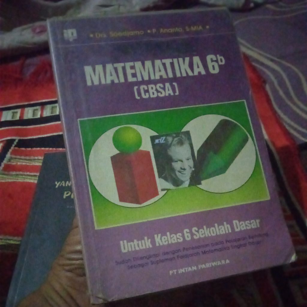 buku Matematika 6b cbsa untuk kelas 6 SD, buku original jadul