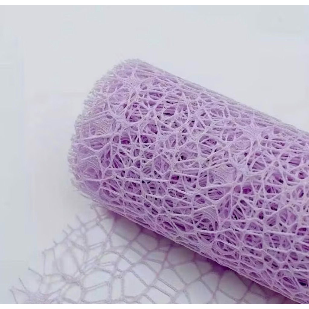 Jaring Bunga Korea Polynet Mesh - Putih, Tahan Air, Desain Elegan