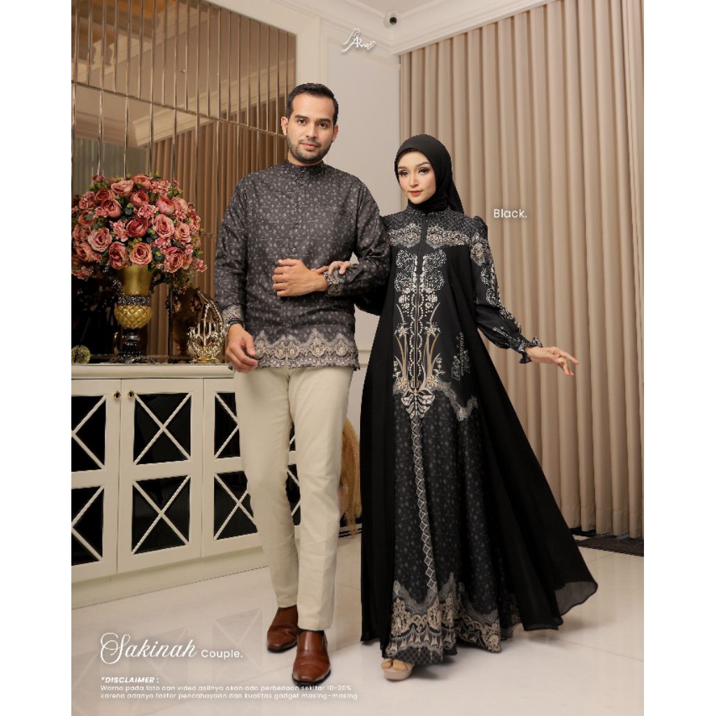SAKINAH SERIES ( DRESS - KEMEJA ) COUPLE TERBARU ( BY ARRAFI ORI )