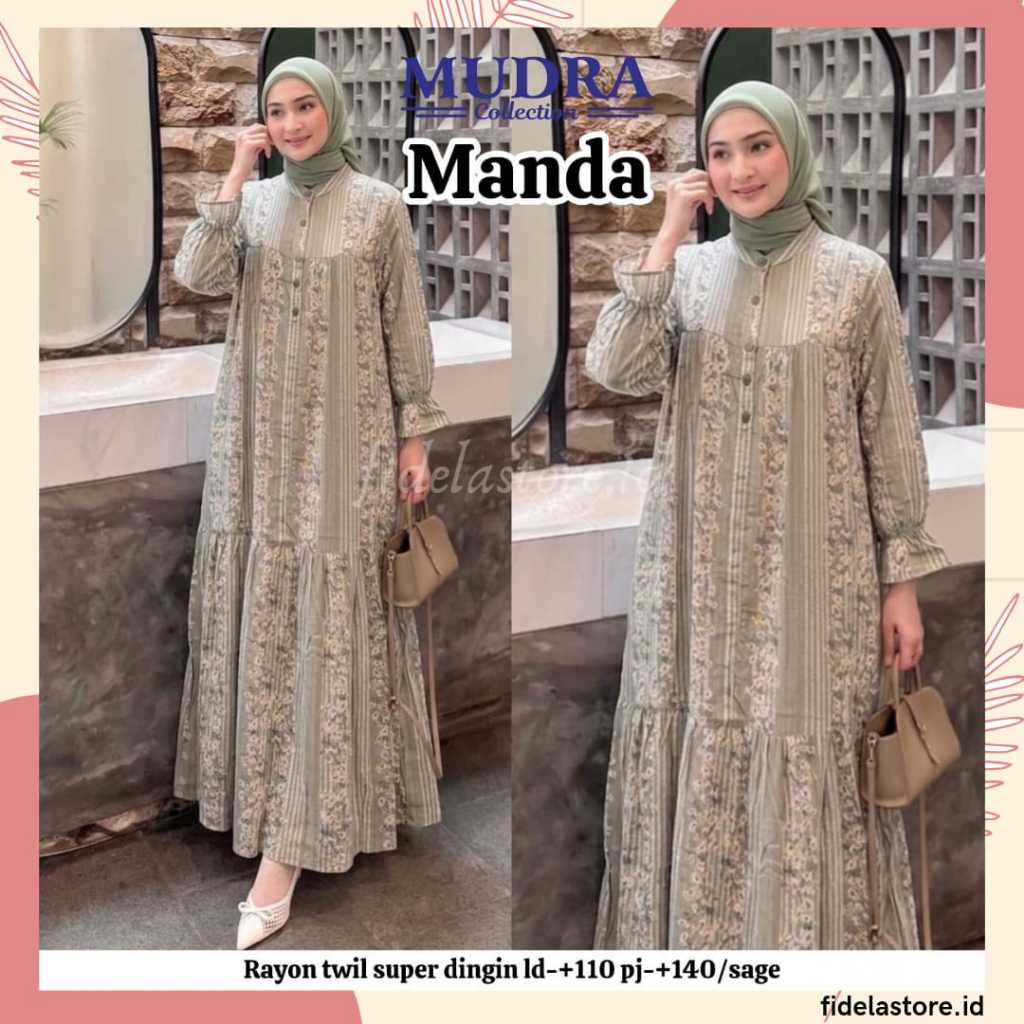 Mudra Hijab | Gamis Wanita | Gamis Pesta | Dress Kondangan | Gamis syari | Midi Dress | Busana Musli