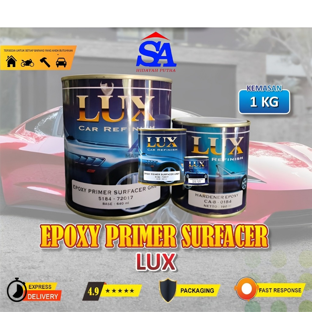 LUX EPOXY PRIMER SURFECER 1 KG CAT EPOXY GREY TERLARIS