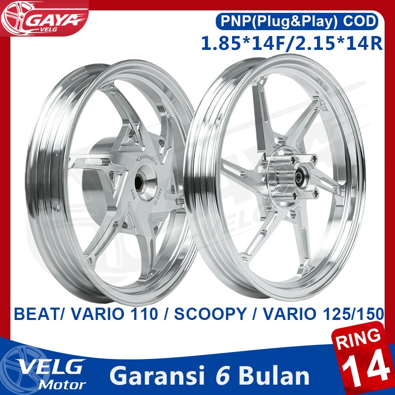 Velg Bikingboy Ring 14 Racing Untuk Vario 125/150, Pcx 150 Old,,Vario 160 CBS,Semua Beat, Scoopy, Ge