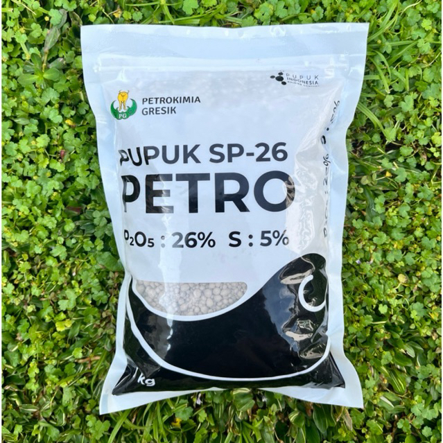 Pupuk SP-26 Petro | Petrokimia Gresik | Tinggi Fosfor | Merangsang Pertumbuhan Akar | Kemasan 1 Kg