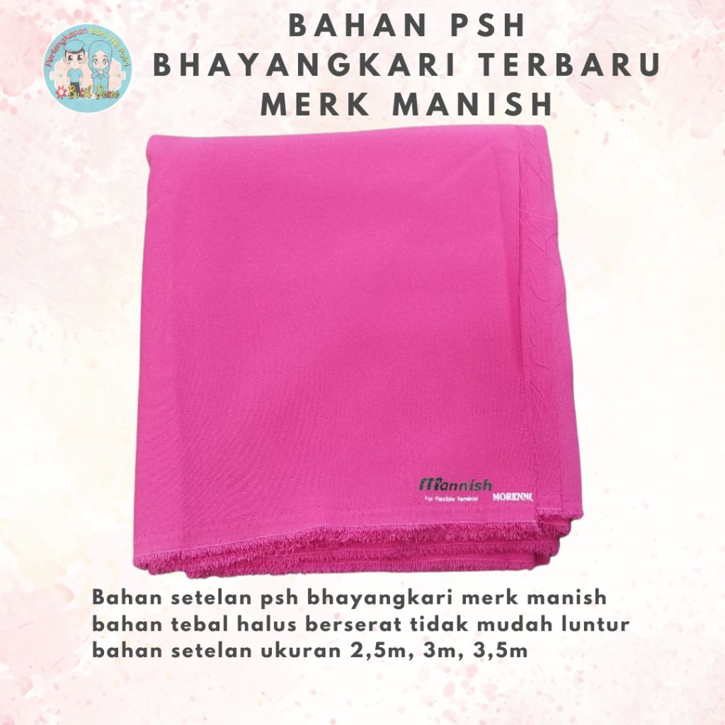 (READY) BAHAN PSH BHAYANGKARI MERK MANISH TEBAL BERSERAT