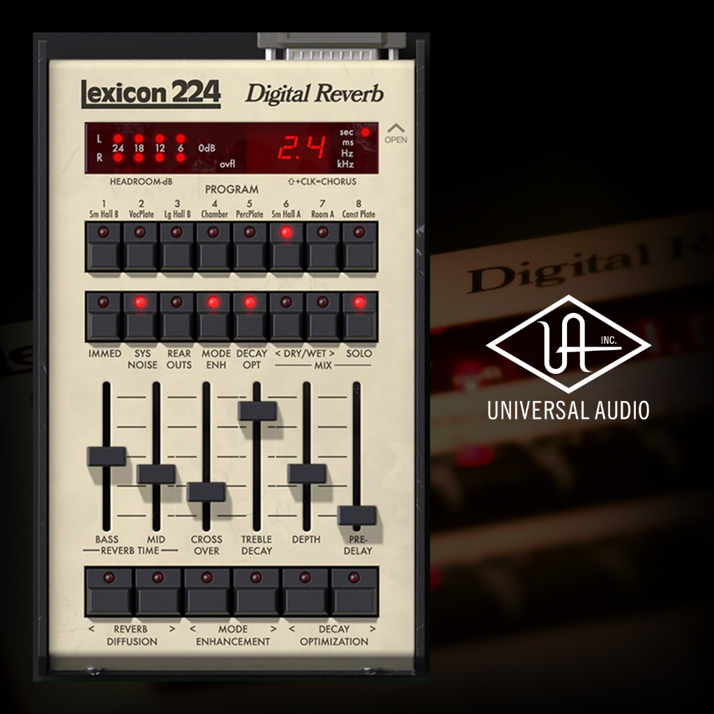 Universal Audio Lexicon 224 Digital Reverb - Native | DSP Plug-Ins (Perpetual License)