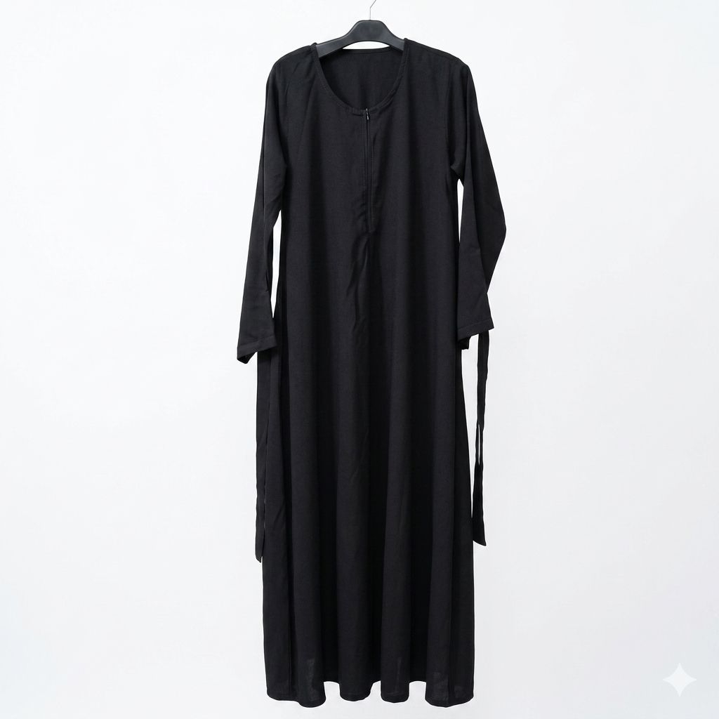 STRAP ABAYA SET FK SLIM LONG || PRELOVED