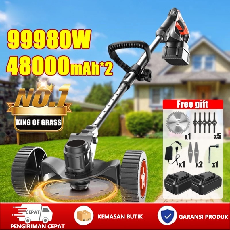 Mesin Potong Rumput Baterai Lithium Alat Pemotong Rumput Baterai Modern 1090VF/588VF/288VF Kualitas 