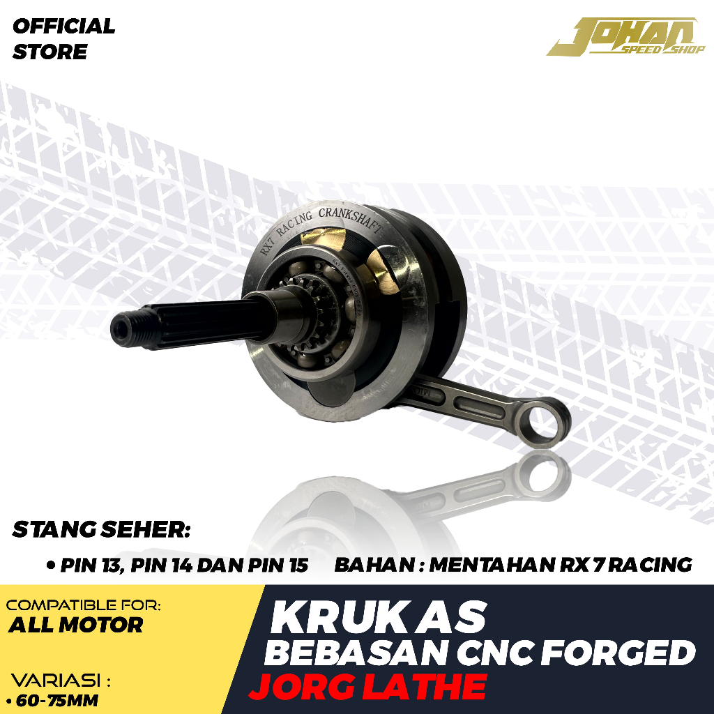 Kruk As Bebasan Mio Karbu Fino Karbu Nouvo Pin 13mm Pin 14mm Pin 15mm Langkah 60mm 61mm 62mm 63mm 64
