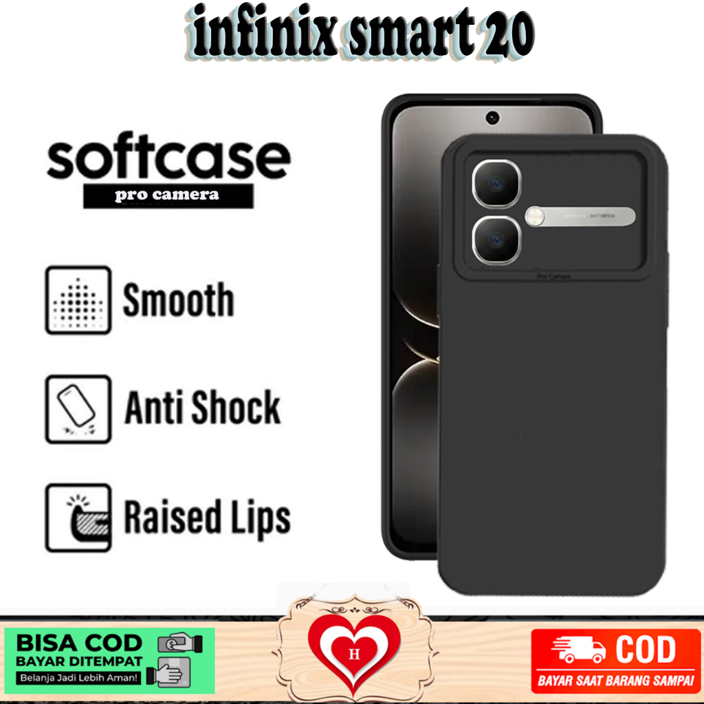 CASE PRO CAMERA INFINIX SMART 20 SOFTCASE PRO CAMERA PROTECTOR
