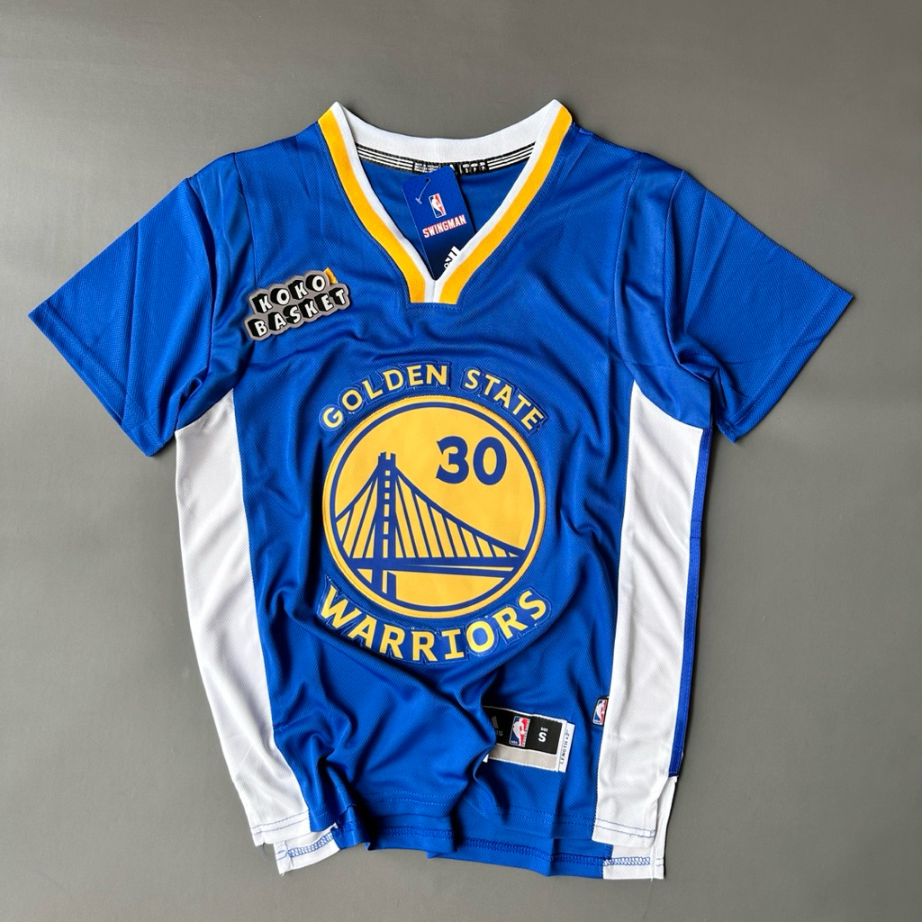 GSW Sleeve Jersey Basket Blue #30 CURRY | Baju Basket