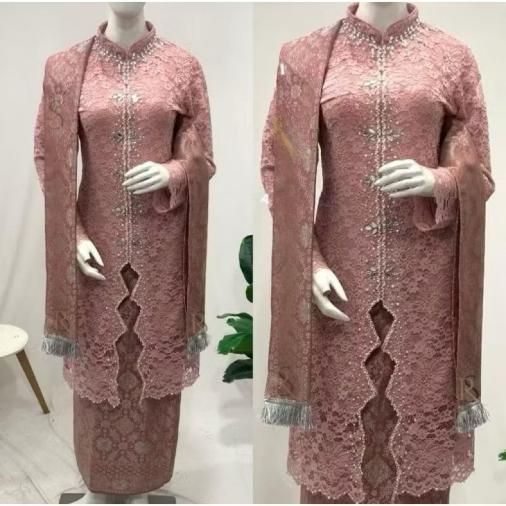 Kebaya Brukat Payet Lalisa Set Modern Wanita Elegan Premium | Kebaya Kondangan & Ibu Besan Mewah | B