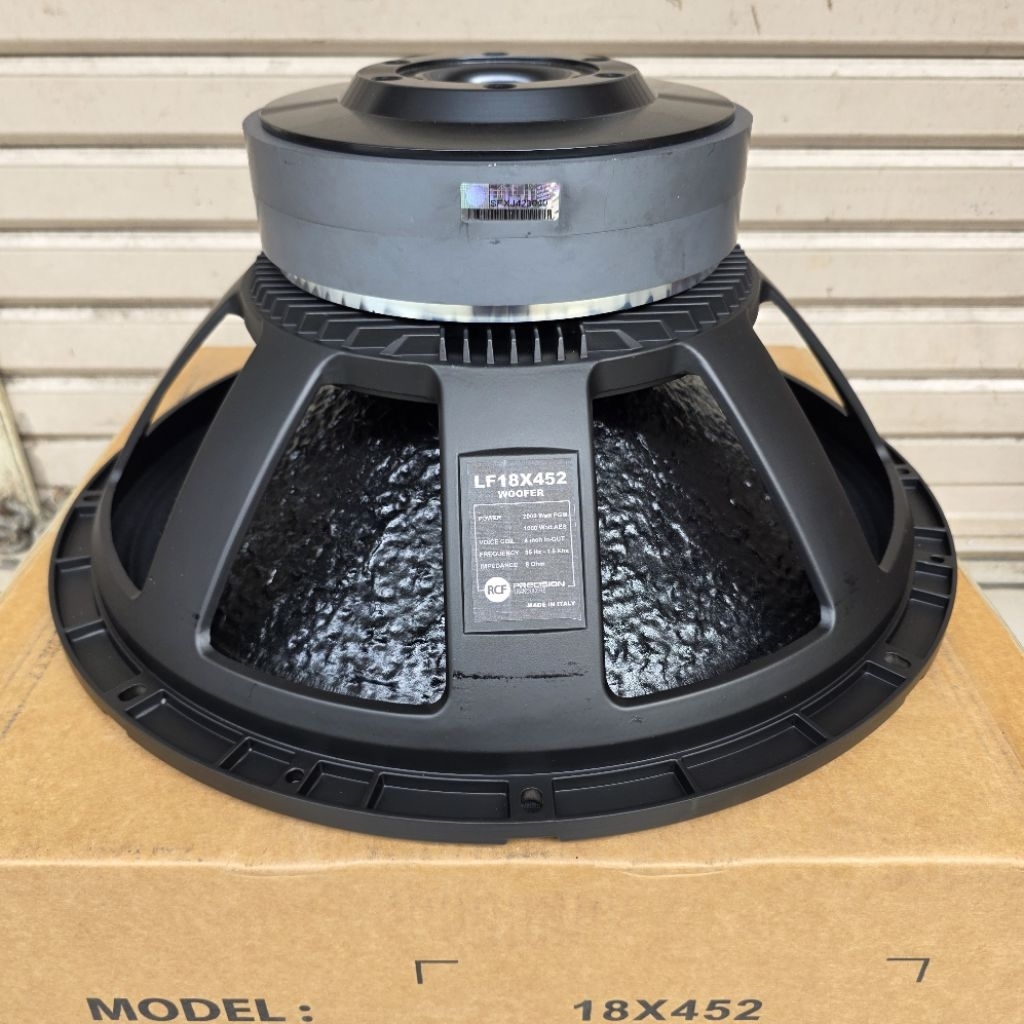 SPEAKER SUBWOOFER RCF 18 INCH DOUBLE MAGNET  LF18X452 VC 4 INCH KULIT JERUK 18X452