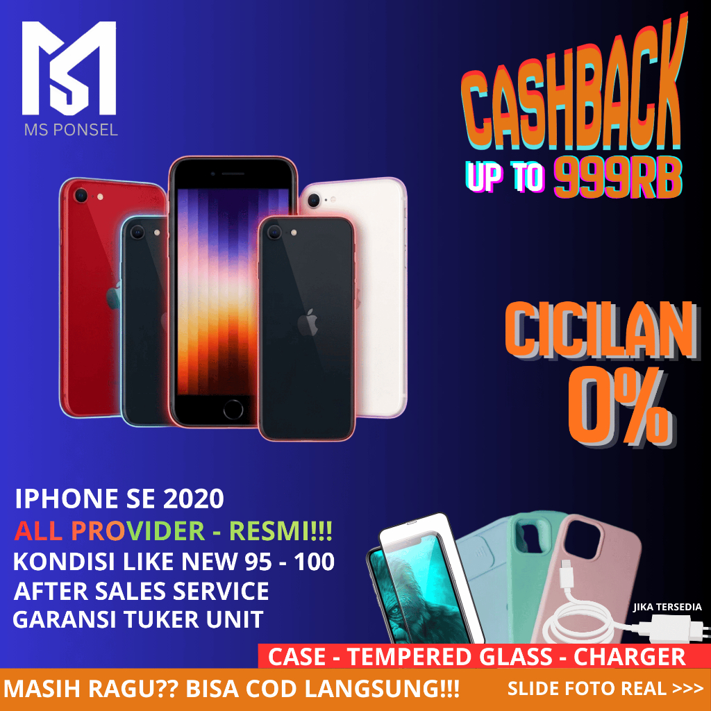 iPhone SE 2020 128GB | Second Resmi IBOX Mulus Original