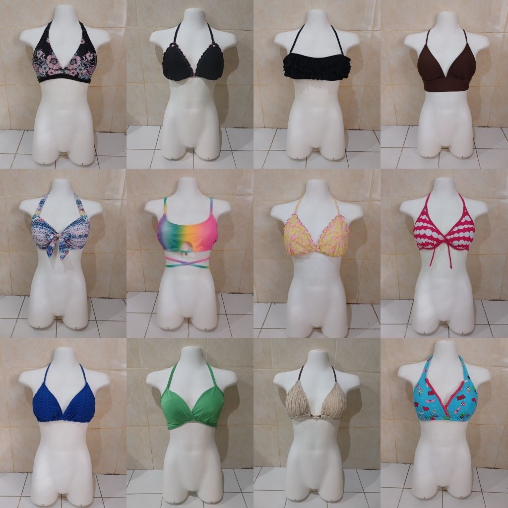 [Part 2] Bikini Black Hitam Merah Sexy Bra Branded  Push Up Tebal