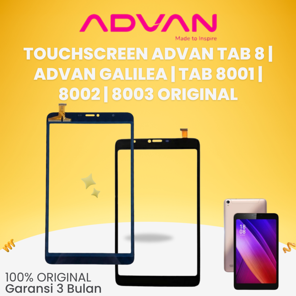 TOUCHSCREEN ADVAN TAB 8 / ADVAN GALILEA / TAB 8001 / 8002 / 8003 Original
