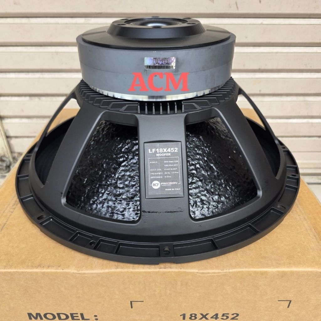 SPEAKER SUBWOOFER RCF LF18X452 DOUBLE MAGNET 18 INCH VC 4INCH 18X452