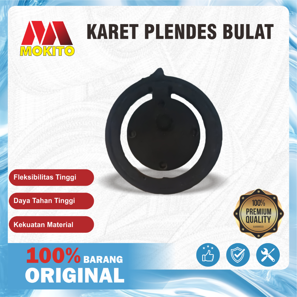 MOKITO Karet Plendes Bulat Untuk Input Pompa Air Semua Merek