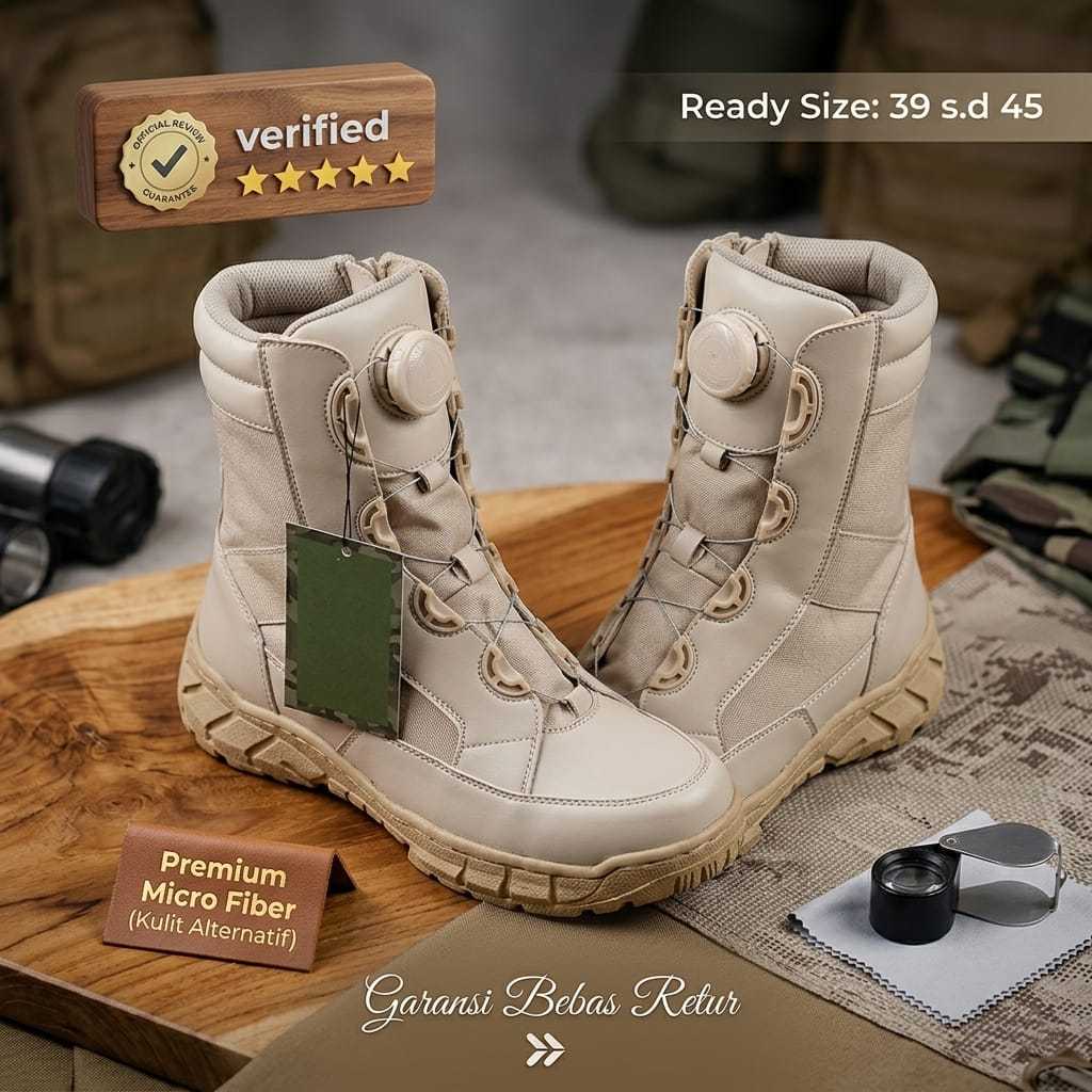 Sepatu Pdl Kemhan Tali Putar