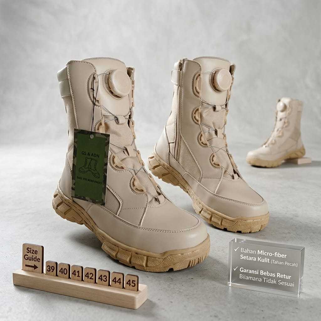 Sepatu Pdl Kemhan Tali Putar