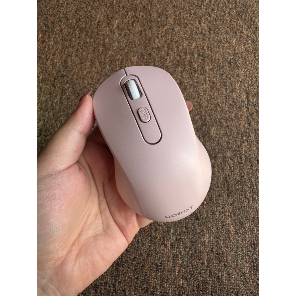 BARU Mouse Wireless ROBOT M206 Pink Like New Bekas Review