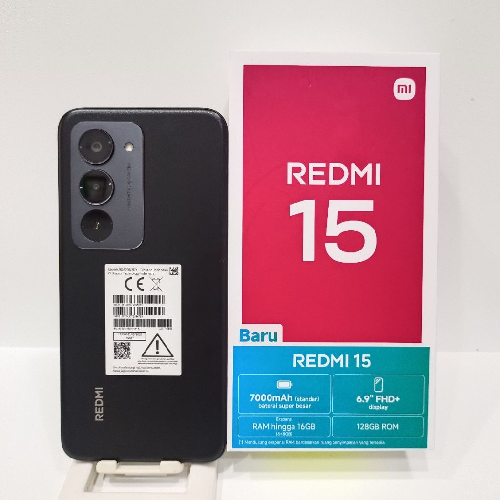 Xiaomi Redmi 15 8/256GB Handphone second fullset batangan original bergaransi