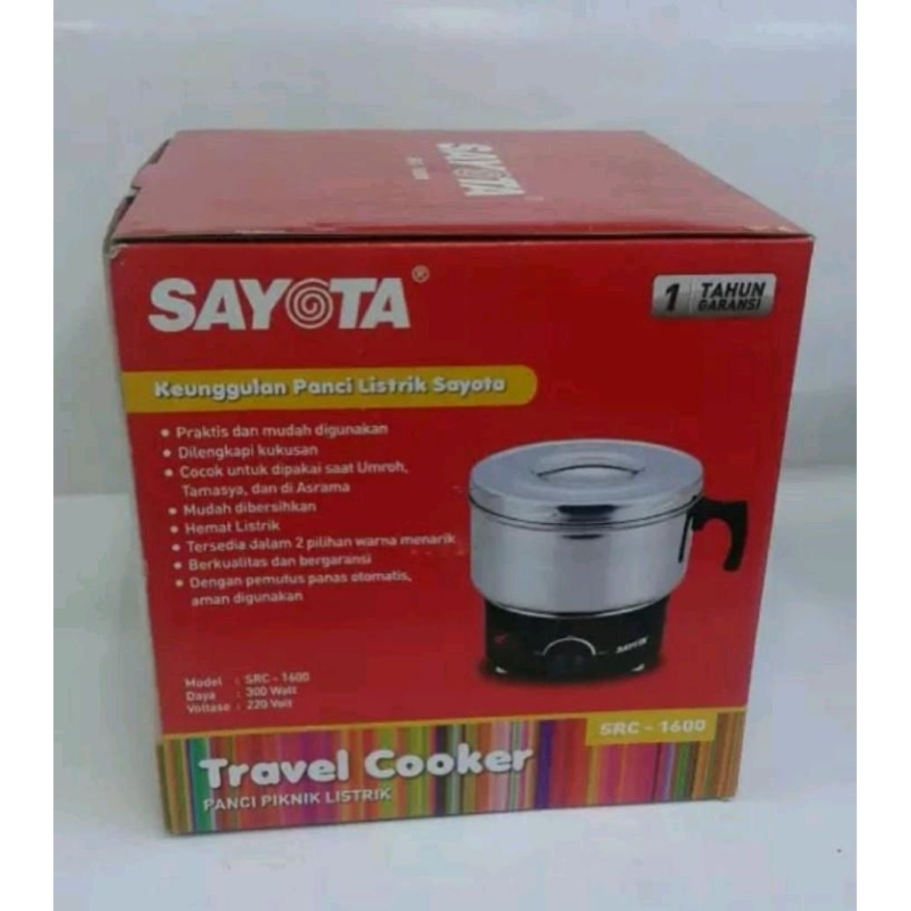 SAYOTA TRAVEL COOKER PANCI LISTRIK SRC-1600