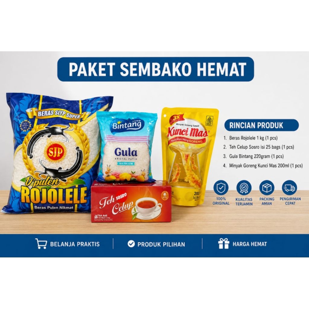 Paket Sembako Hemat - cocok untuk acara Hajatan, Parcel dll