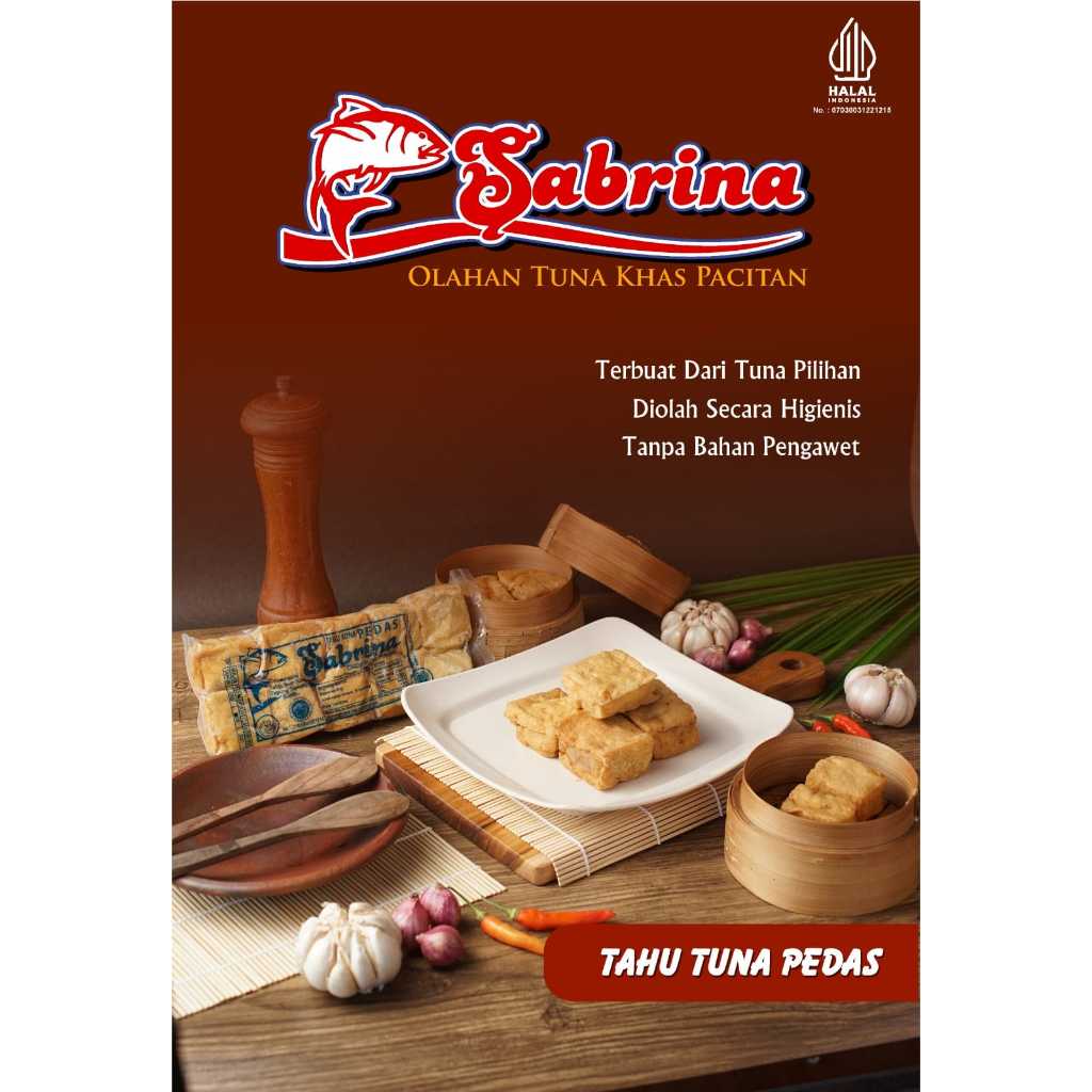 Sabrina Tahu Tuna Pedas isi 10 pcs, Tahu dan olahan Tuna khas Pacitan